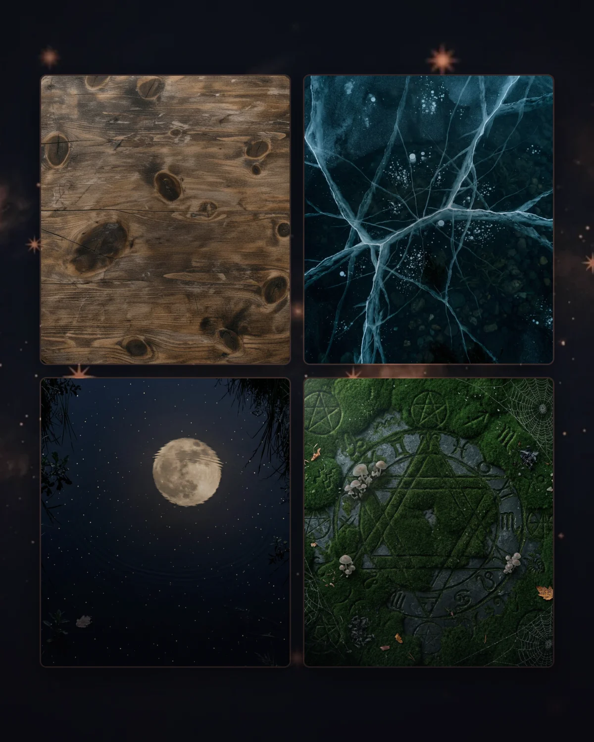 Four reading-table textures