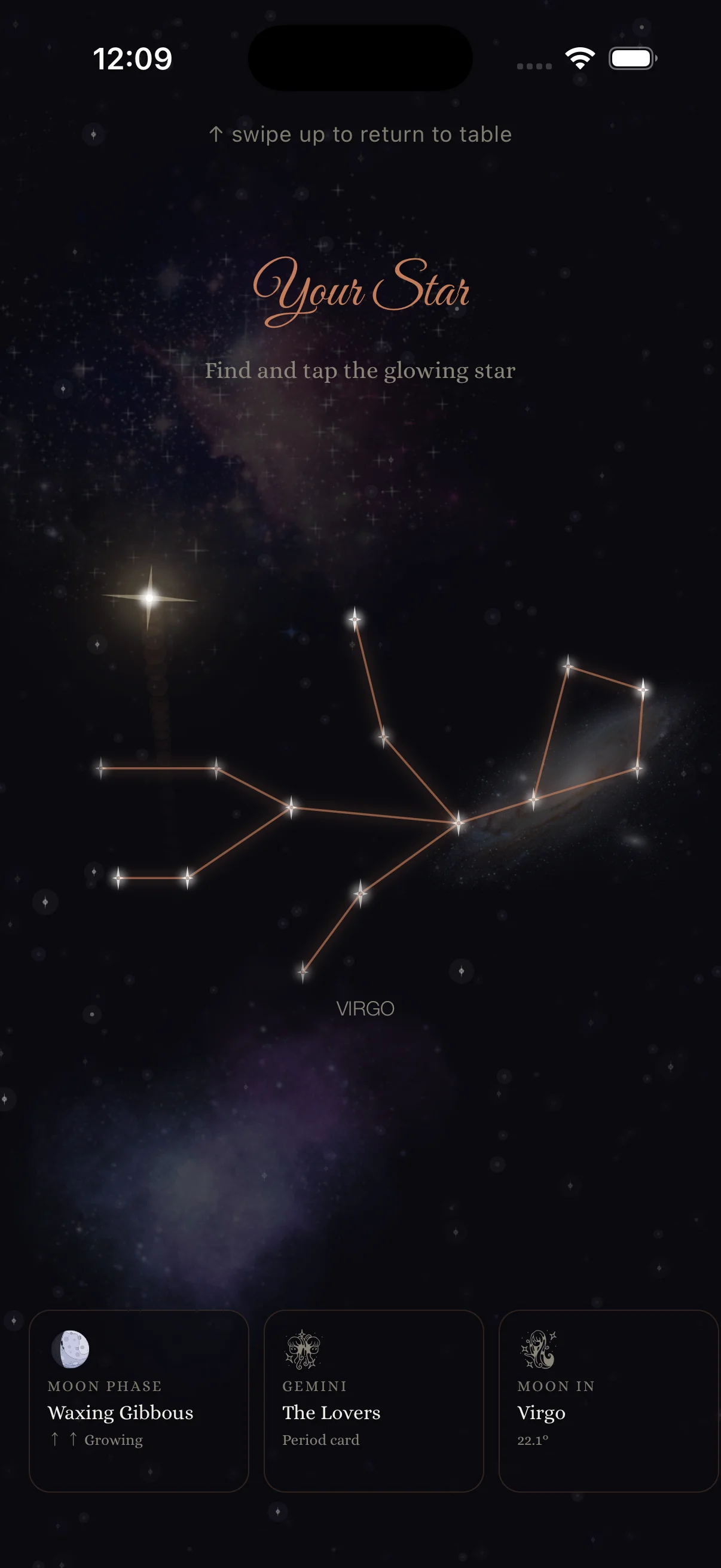 Moon phase and astrological context — your celestial weather